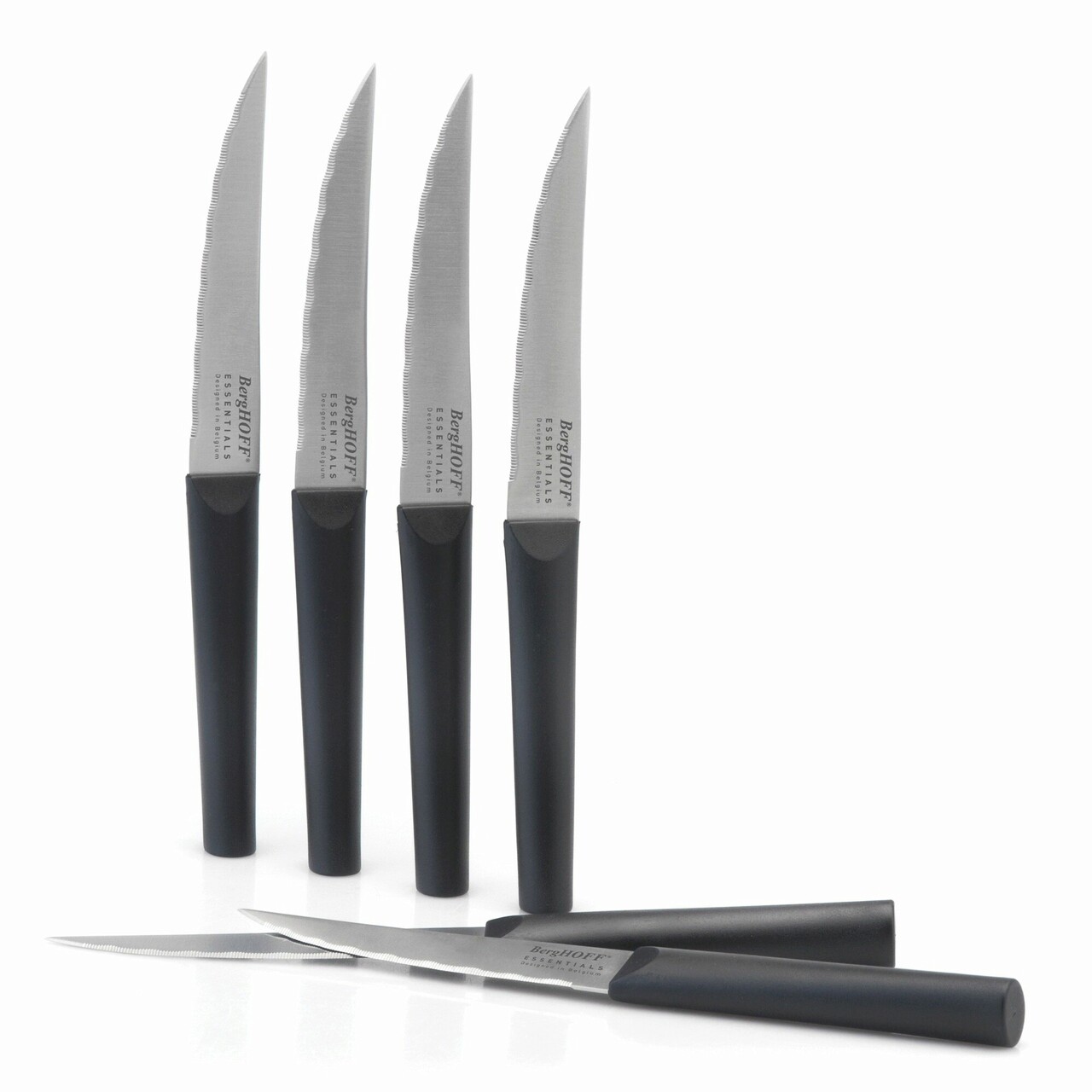 Set cutite pentru friptura 6 piese BergHOFF, Essentials Ebony, lama 11.5 cm, inox - imagine 6